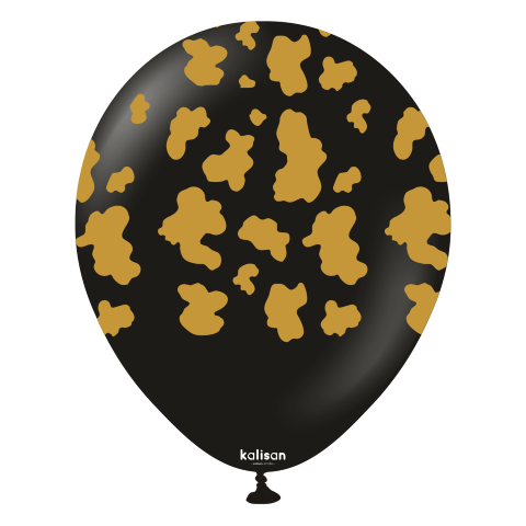 Kalisan Black with Gold Cow Print