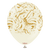 Kalisan Nebula White Sand with Gold Print