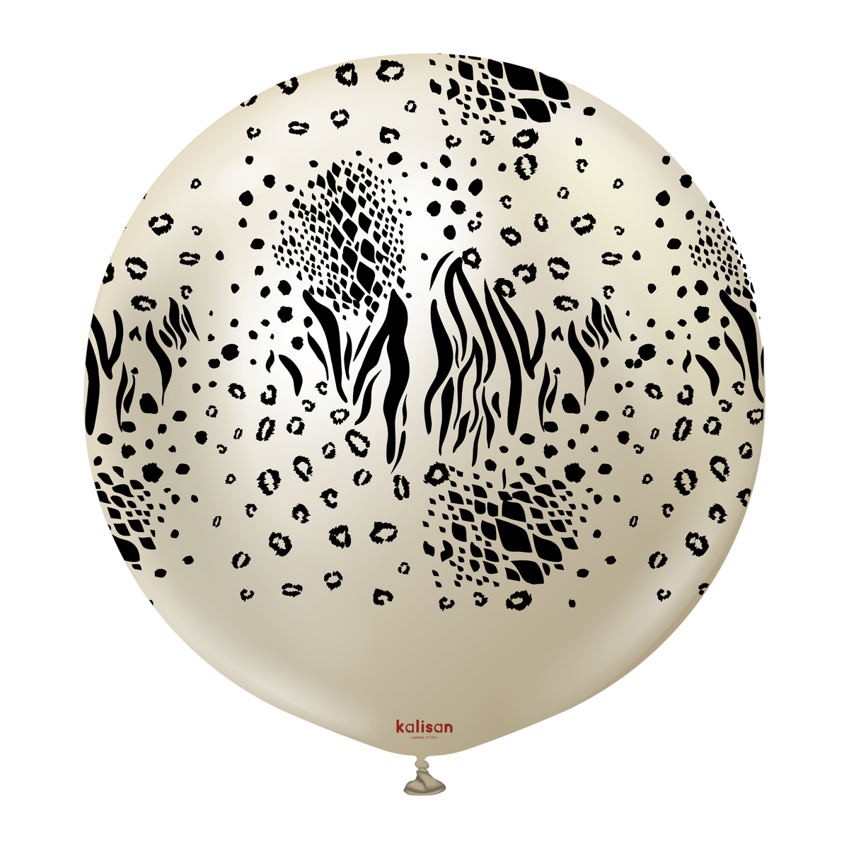 Kalisan Mutant Mirror White Gold with Black Print – Runway Balloons
