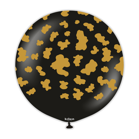 Kalisan Black with Gold Cow Print