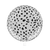 Mediyom Cheetah/Dalmation Print Clear Balloons (Black)
