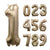 Ellies Gold 32" Mylar Number Balloons