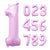 Ellies Pastel Pink 32" Mylar Number Balloons