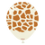Kalisan White Sand with Caramel Brown Giraffe Print