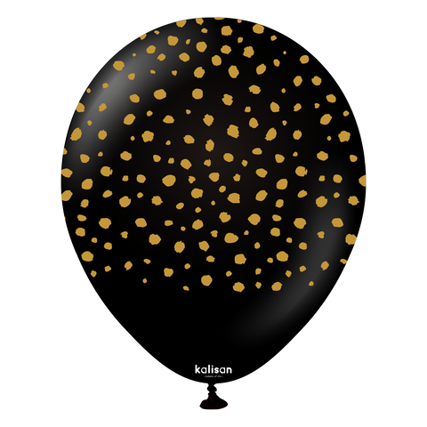 Kalisan Black with Gold Cheetah Print