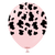 Kalisan Macaron Pink with Black Cow Print